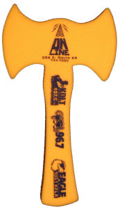 Promotional Foam Hands: 18 inch Double Blade Axe Foam Wavers